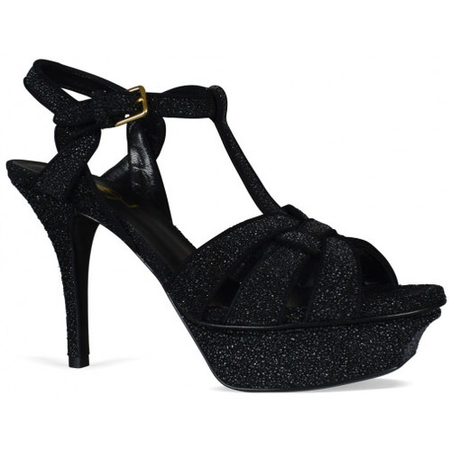 Saint Laurent Sandales Tribute Noir - Chaussures Sandale Femme 634,75 €