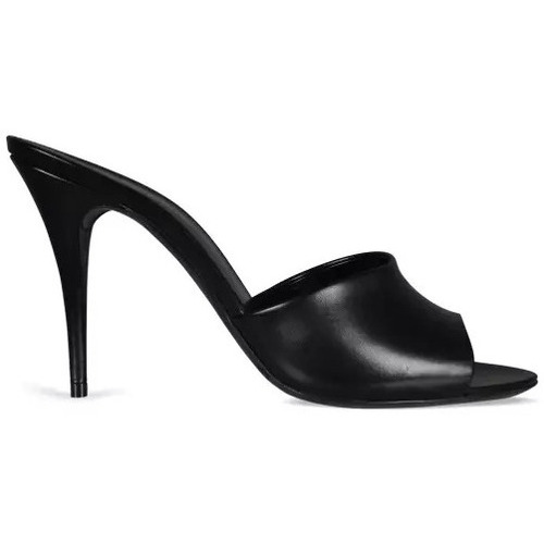 Chaussures Femme Saint Laurent ruffle trim mini dress Saint Laurent Mules 16 Noir
