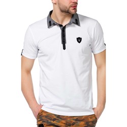 Vêtements Homme Polos manches courtes Cipo And Baxx T-Shirt  pour Homme - CT400 - Blanc - S CT400