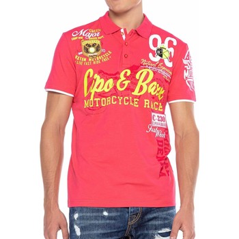 Vêtements Homme Polos manches courtes Cipo And Baxx T-Shirt  pour Homme - CT604 - Fuchsia - XXL CT604