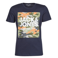 Vêtements Homme T-shirts manches courtes Jack & Jones JJPETE Marine