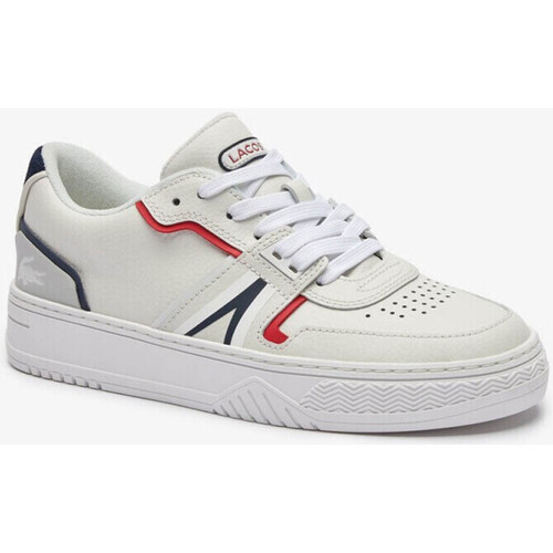 Chaussures Femme Baskets mode Lacoste sur Baskets  L001 0321 1 SFA WHT/NVY/RED Leather Blanc