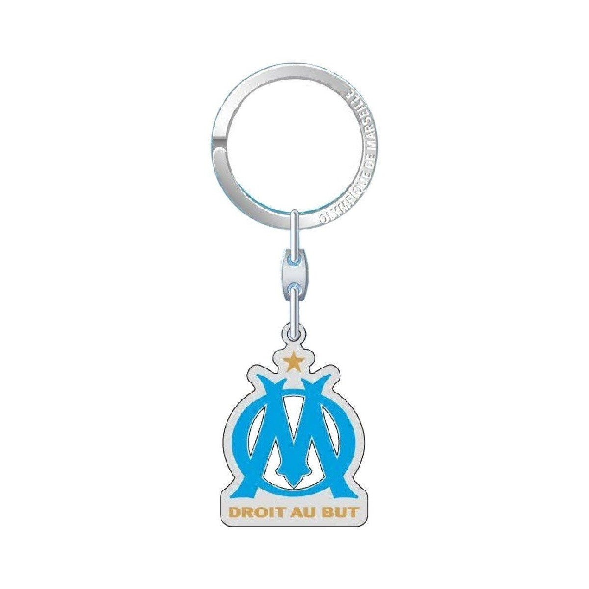Accessoires textile Porte-clés La Plume Doree Porte-clefs Olympique de Marseille Bleu