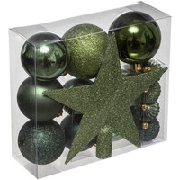 Maison & Déco Décorations de noël Feeric Christmas Déco de sapin de Noël Kit de 18 pièces - Vert et Kaki Vert