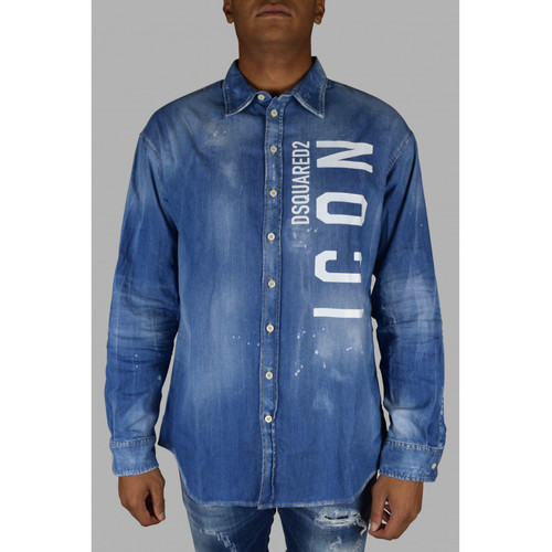 Dsquared Chemise en Jean Bleu - Vêtements Chemises manches longues Homme  314,50 €