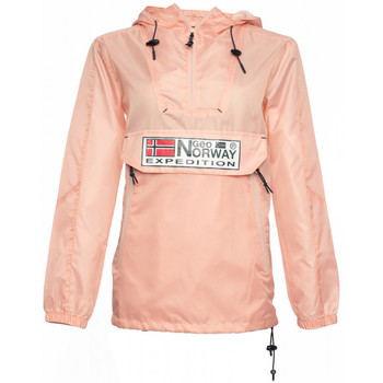 Vêtements Femme Vestes / Blazers Geographical Norway Veste - parka - coupe-vent sport Choupa - capuche Rose