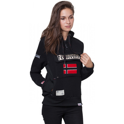 Geographical Norway Sweat sport Gymclass - logo - capuche Noir - Vêtements  Sweats Femme 46,99 €