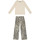 Vêtements Femme Pyjamas / Chemises de nuit Emporio Armani top Kids short sleeve logo print T-shirt Pyjama Beige