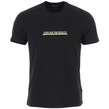 Vêtements Homme T-shirts & Polos loose fitting trousers emporio armani trousers Tee-shirt Noir