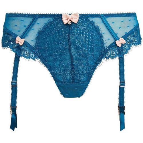 Sous-vêtements Femme Tangas Brigitte Bardot Tanga porte-jarretelles turquoise Frivole Bleu