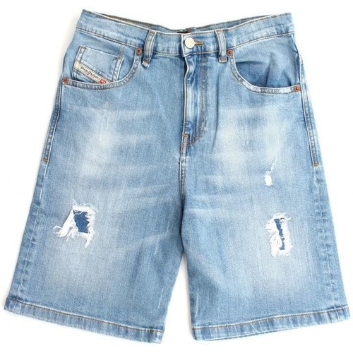 Vêtements  Diesel 00J4QW KXB8Q PBRON-K01 Bleu - Vêtements Shorts / Bermudas Enfant 76 