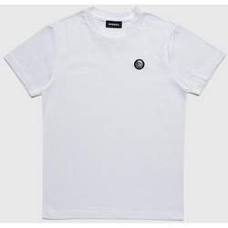 Vêtements Enfant T-shirts T-Shirt & Polos Diesel 00J4YE 00YI9 TFREDDY-K100 WHITE Blanc