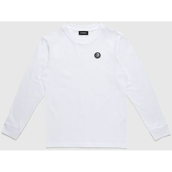 Vêtements Enfant Napapijri box logo t-shirt in grey Diesel 00J4YF 00YI9 TFREDDY ML-K100 WHITE Blanc