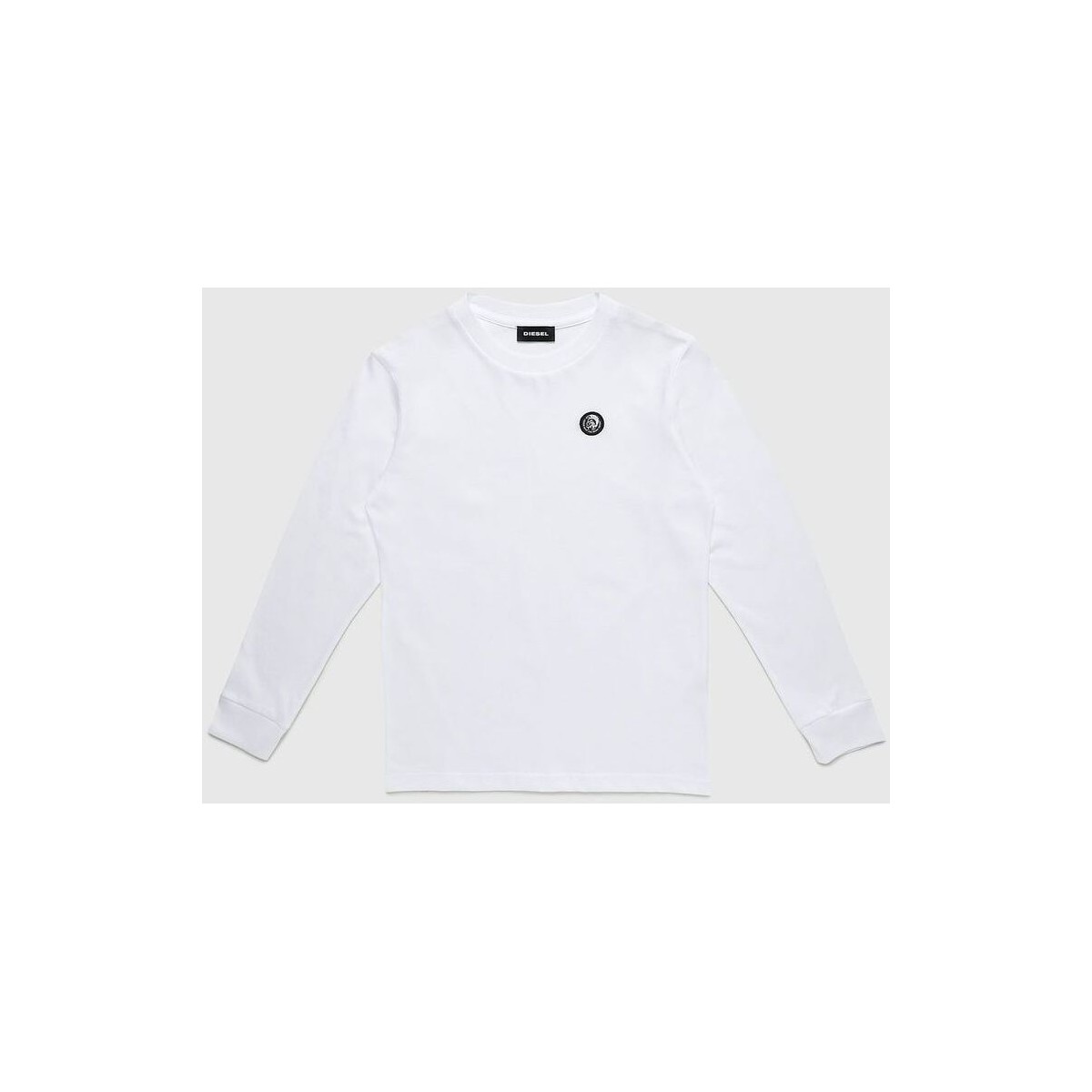 Vêtements Enfant T-shirts & Polos Diesel 00J4YF 00YI9 TFREDDY ML-K100 WHITE Blanc