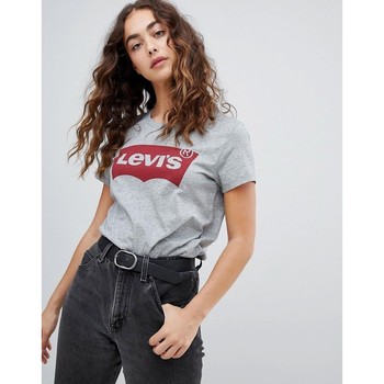 Vêtements Femme Everrick T-shirt In White Cotton Levi's 17369 THE PERFECT TEE-0263 BETTER BATWING SMOKE Gris