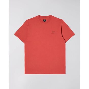 Vêtements Homme T-shirts & Polos Edwin 45421MC000120 LOGO CHEST-BURNISHED SUNSET Rouge