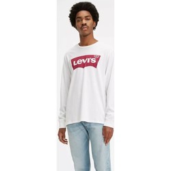 Vêtements Homme T-shirts manches longues Levi's 36015 0010 - LONG SLEEVE TEE-BRIGHT WHITE Blanc