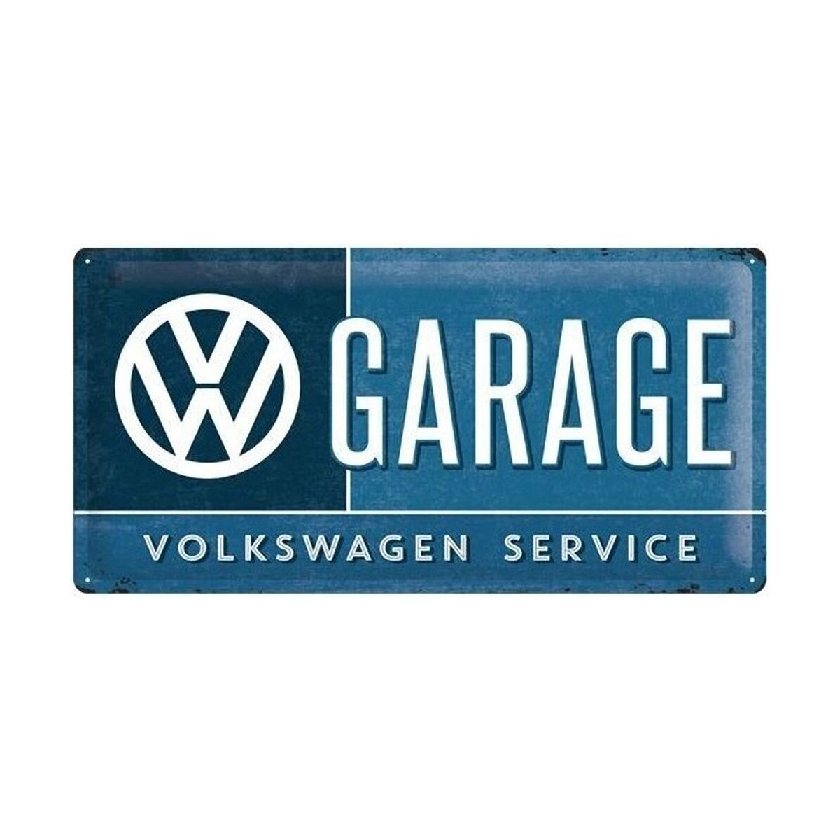 points de fidélité en donnant votre avis Tableaux / toiles Nostalgic Art Grande plaque métallique Volkswagen Bleu