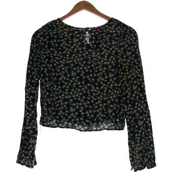 Vêtements Femme Tops / Blouses Pull And Bear blouse  34 - T0 - XS Vert Vert