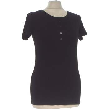 Vêtements Femme tartan belted shirt dress Uniqlo top manches courtes  36 - T1 - S Noir Noir