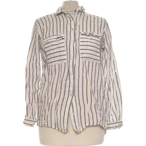Zara chemise 36 - T1 - S Blanc Blanc - Vêtements Chemises / Chemisiers Femme  7,20 €