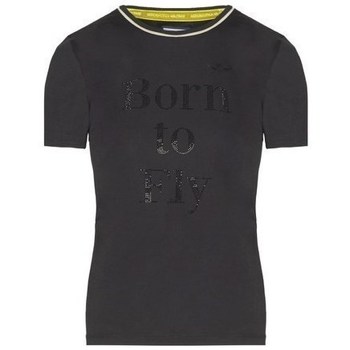 Vêtements Femme T-shirts manches courtes Aeronautica Militare TS1918DJ4960101 Noir