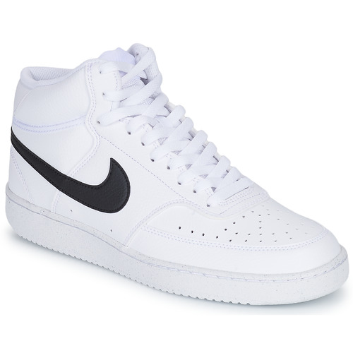 Nike NIKE COURT VISION MID NEXT NATURE Blanc / Noir - Chaussures Basket  montante Homme 78,95 €