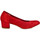 Chaussures Femme Escarpins Qoo Tum 10366 ROUGE VELOURS