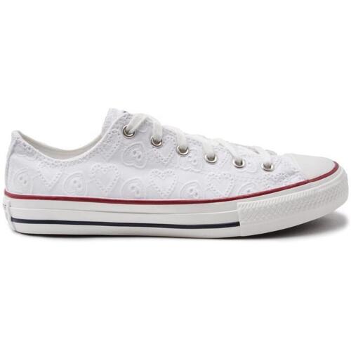 Baskets basses Converse Chuck Taylor All Star Low Trainers Blanc Blanc - Chaussures Baskets basses