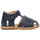 Chaussures Garçon Sandales et Nu-pieds Naturino Sandales semi-ouvertes en cuir ZAFFIRO Bleu