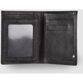 Etrier Portefeuille porte-cartes cuir cuir cuir OIL 080-0EOIL748 Noir