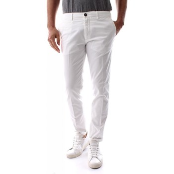 Vêtements Homme Chinos / Carrots 40weft BILLY SS - 5943/7041-40W441 WHITE Blanc