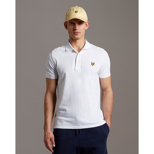 Lyle & Scott SP400VOG POLO SHIRT-626 WHITE Blanc - Vêtements T-shirts & Polos  Homme 46,33 €