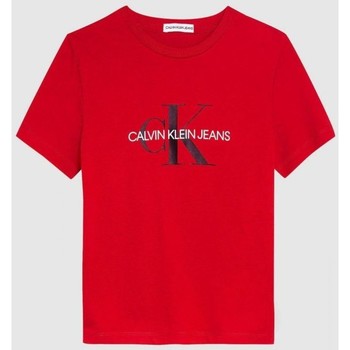 Vêtements Enfant T-shirts manches courtes Calvin Klein Jeans IU0IU00068 LOGO T-SHIRT-XND FIERCE RED Rouge