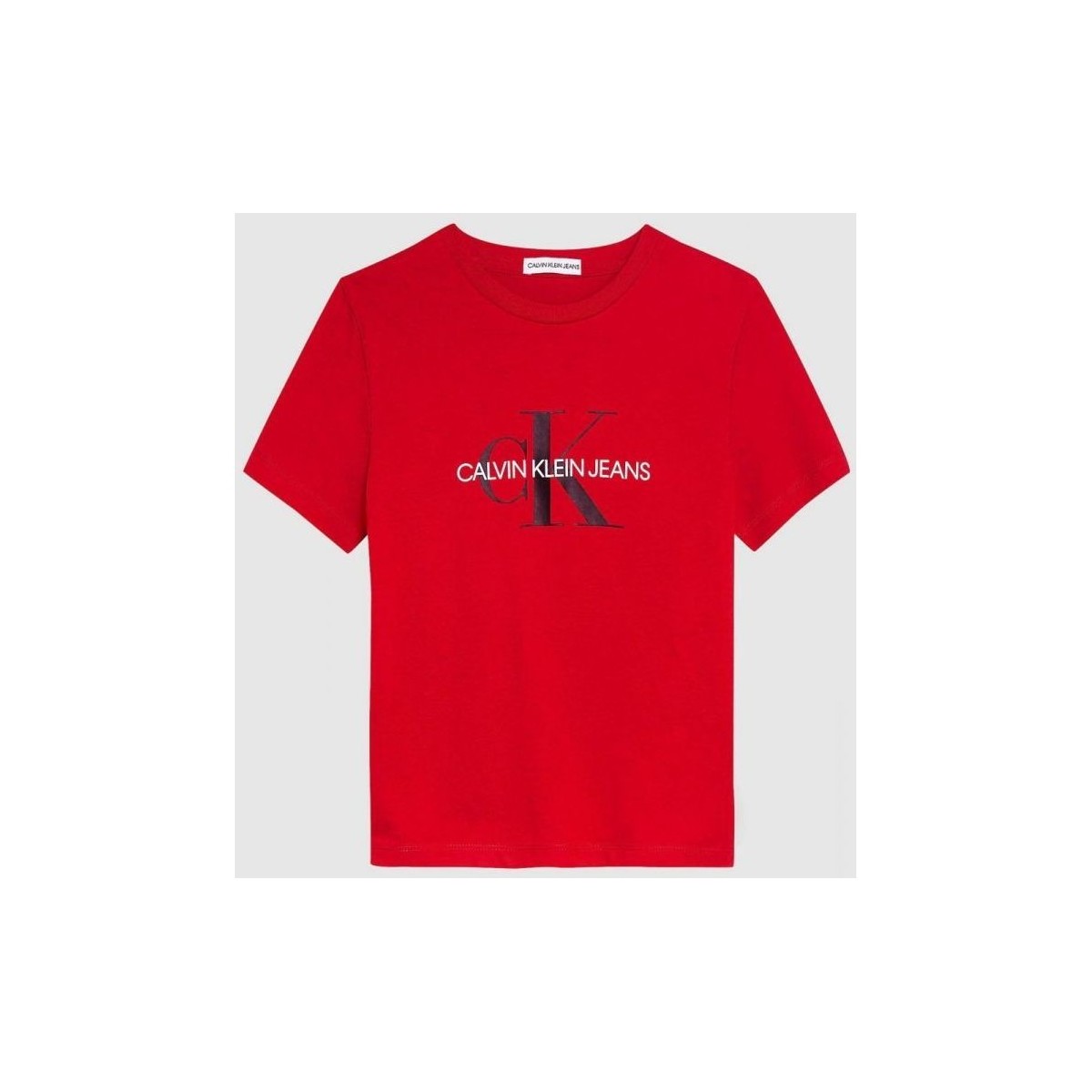 Vêtements Enfant T-shirts & Polos Calvin Klein Jeans IU0IU00068 LOGO T-SHIRT-XND FIERCE RED Rouge