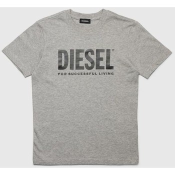 Vêtements Enfant T-shirts manches courtes Diesel 00J4P6 00YI9 TJUSTLOGO-K963 GREY Gris