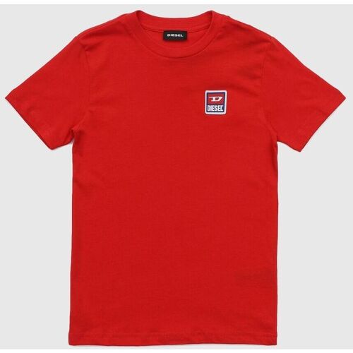 T-shirts Manches Courtes Diesel 00J4P7 00YI9 TDIEGODIV-K457 Rouge - Vêtements T-shirts manches courtes Enfant 23 