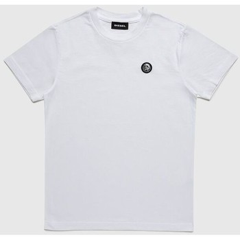 Vêtements Enfant T-shirts manches courtes Diesel 00J4YE 00YI9 TFREDDY-K100 WHITE Blanc