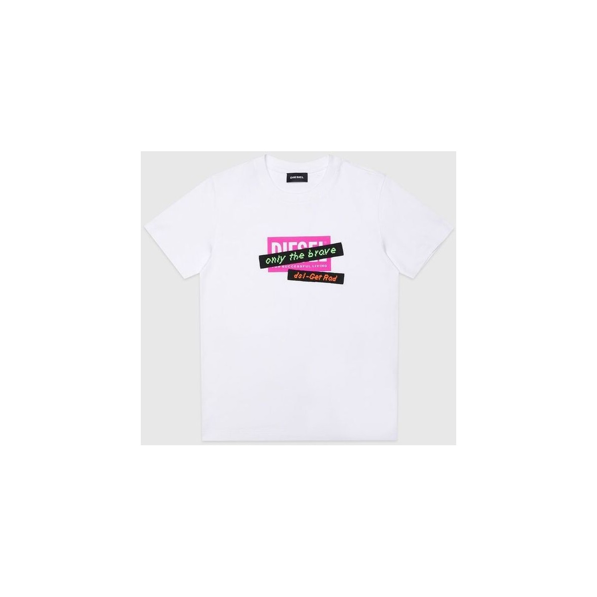 Vêtements Enfant T-shirts & Polos Diesel J00265 0HERA TUDARGET-K100 Blanc