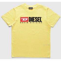 Vêtements Enfant T-shirts manches courtes Diesel T-JUSTDIVISION 00J47V 00YI9-K25C Jaune