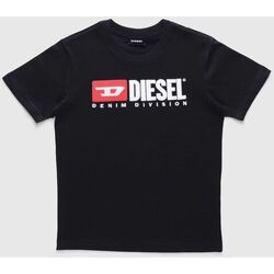 Vêtements Enfant T-shirts T-Shirt & Polos Diesel T-JUSTDIVISION 00J47V 00YI9-K900 BLACK Noir
