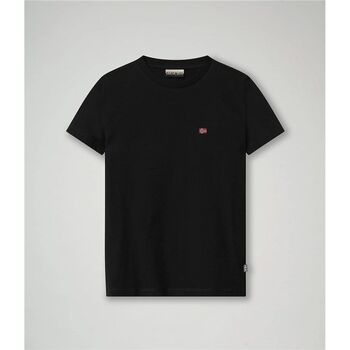 Vêtements Enfant T-shirts & Polos Napapijri K SELIOS NA4EV2-0411 BLACK Noir