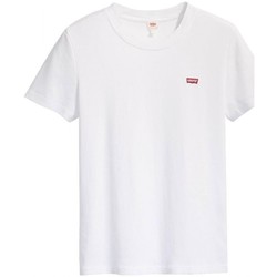 Vêtements Femme T-shirts manches courtes Levi's 37697 0000 - SS RIB BABY TEE-0000 Blanc