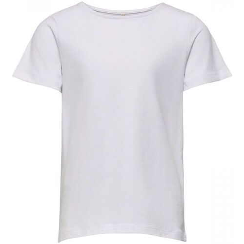 Vêtements Fille Long Sleeve T-Shirt Dress Teens Only 15186322 LOVE-WHITE Blanc