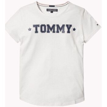 Vêtements Fille T-shirts manches courtes Tommy Hilfiger KG0KG03860 ESSENTIAL TEE-118 SNOW WHITE Blanc