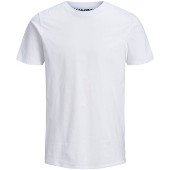 Vêtements Garçon T-shirts manches courtes Jack & Jones 12158433 BASE TEE-WHITE Blanc