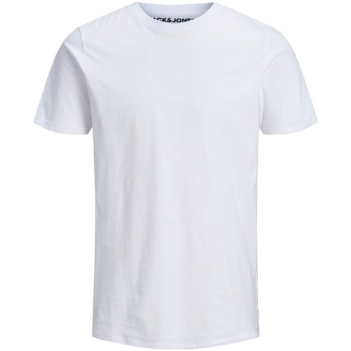 Vêtements Garçon T-shirts & Polos Jack & Jones 12158433 BASE TEE-WHITE Blanc
