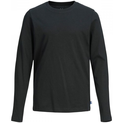 Vêtements Garçon T-shirts & Polos Jack & Jones 12197050 ORGANIC TEE-BLACK Noir