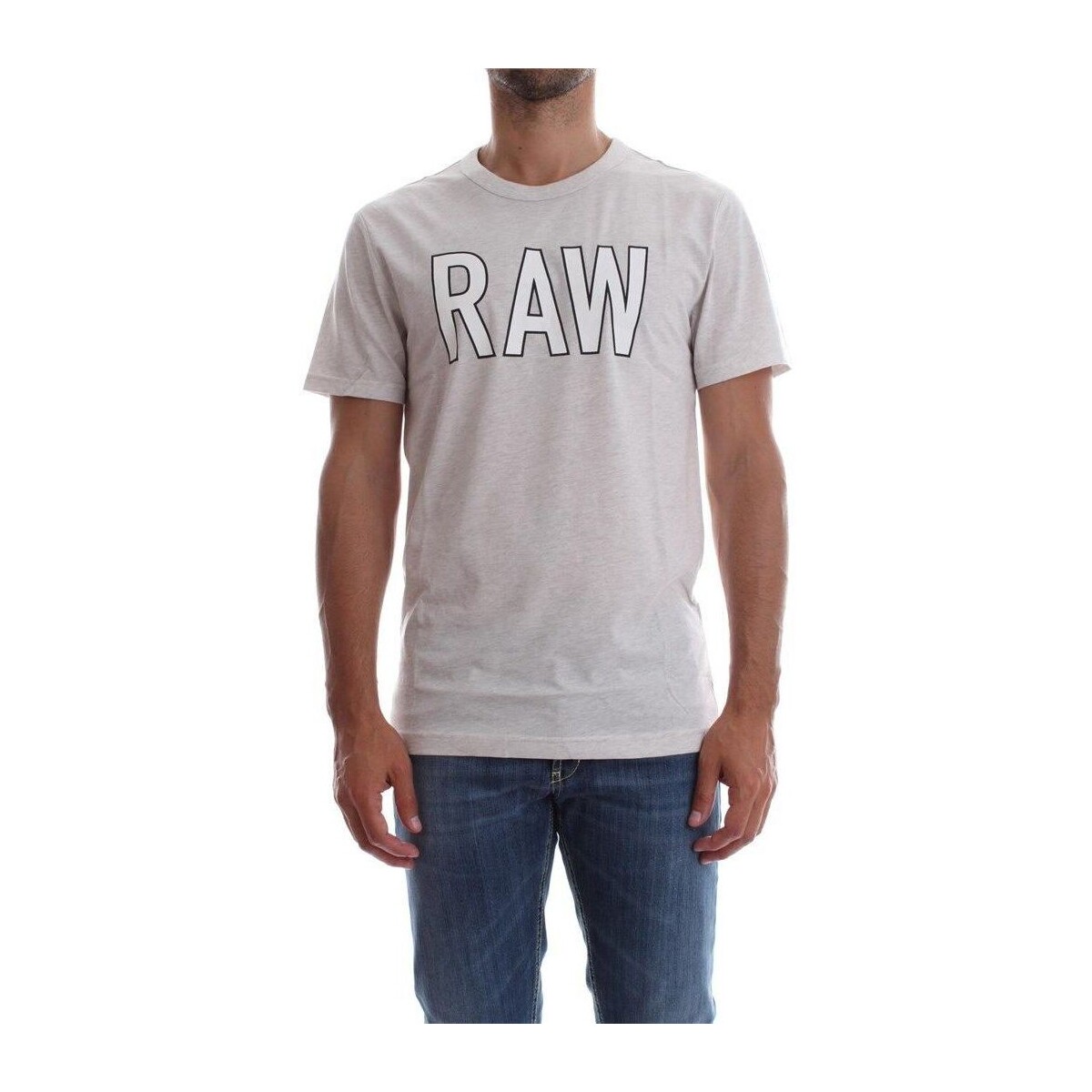 Vêtements Homme D Logo II Pullover G-Star Raw D04458 2757 TOMEO-129 Blanc