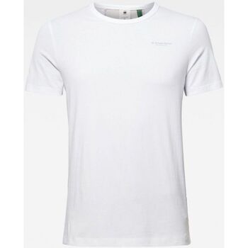 Vêtements Homme Arthur & Aston G-Star Raw D16425 336 BLOCK ORIGINALS TEE-110 WHITE Blanc